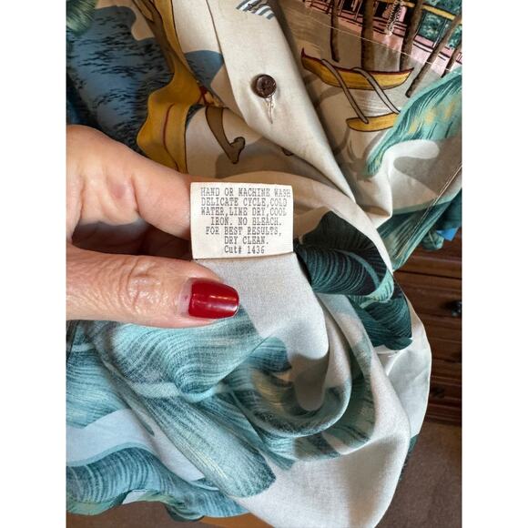 Vintage Tori Richard Waikiki Surfer Hawaiian Shirt L - Picture 6 of 6